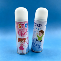 Spray de neige artificielle en boîte métallique pour révélation du sexe (garçon/fille) – Fournitures pour fête prénatale