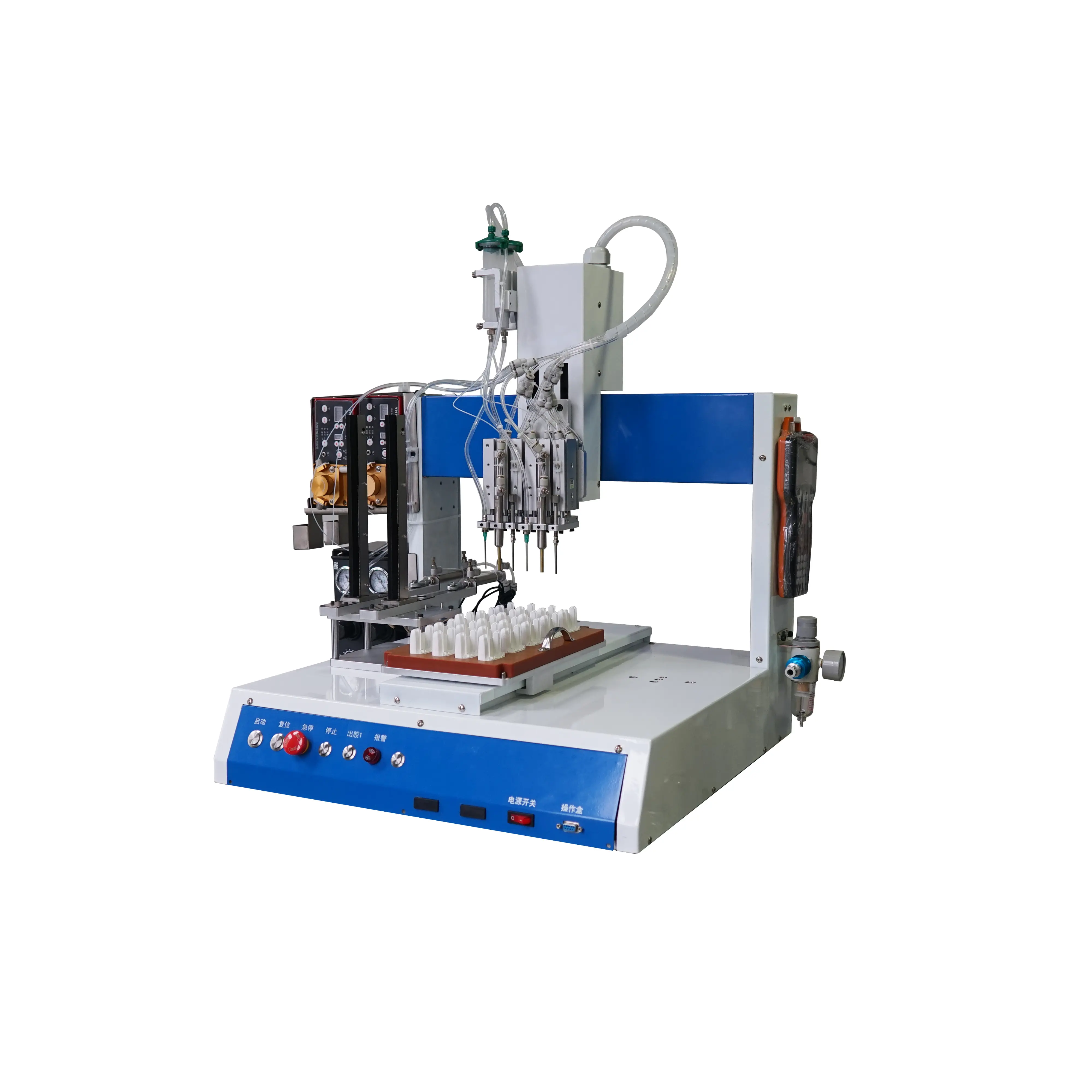 Automatic Glue Dispensing and Magnets Assembly Automatic Machine Model441IIC Magnets parts assembly machine dispenser