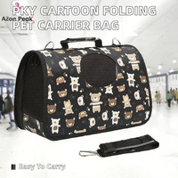 Sac de transport pliable pour animaux de compagnie, sac à dos de voyage portable en nylon pour chat et chien, à porter à la main ou en bandoulière pour les sorties en plein air