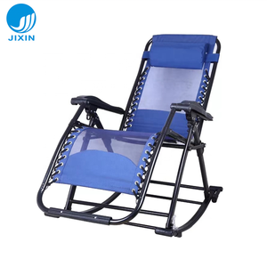 Chaise longue pliable à dossier rembourré en maille verte pour jardin, patio, bureau, chaise longue zéro gravité, tube en acier, <span class=keywords><strong>bain</strong></span> <span class=keywords><strong>de</strong></span> <span class=keywords><strong>soleil</strong></span> - Product Image 2