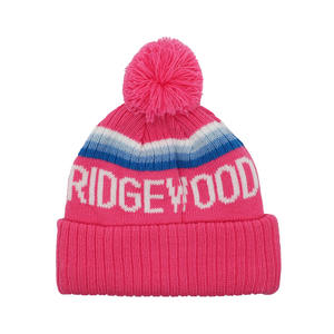 Bonnet tricoté chaud en gros de haute qualité avec doublure en satin, design couleur brillante, bonnets à pompon unisexe confortables pour l'hiver - Product Image 1