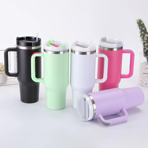 40oz Double Wall Stainless Steel Vacuum Insulated Tumbler Handle <b>Straw</b> Graduation Gift 6-12 Hours Thermal Performance - Product Image 4