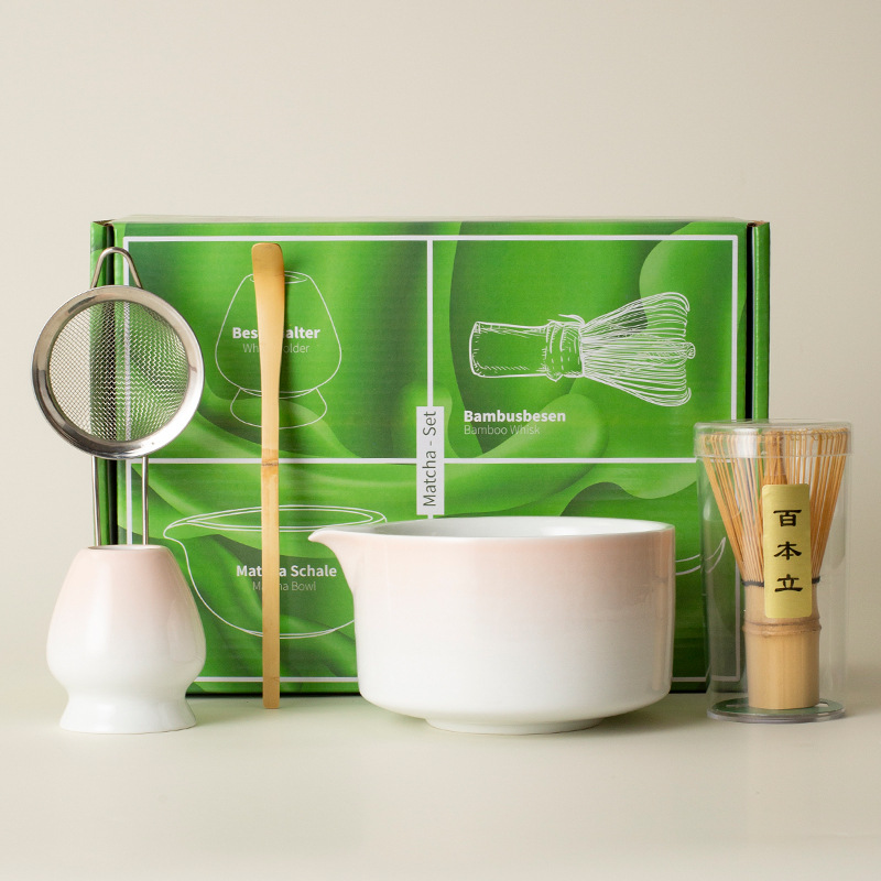 Juego de té matcha de 5 piezas - Polvo degradado
