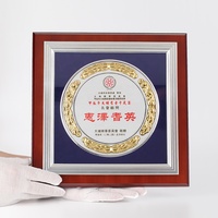Noble Vente en gros LOGO personnalisé Forme Taille Plaque en bois vierge Médaille d'or Plaque Prix Cadeau d'affaires Souvenir Certification Ensembles
