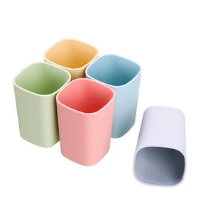 Porte-brosse à dents en plastique de style nordique, résistant aux chocs, 3,9 pouces de large, options de couleurs gris, rose, bleu, vert - Product Image 5