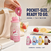 Bouteille d'eau personnalisée de 400 ml avec poignée pour l'école et les activités de plein air, fabricant de bouteilles d'eau pour enfants
