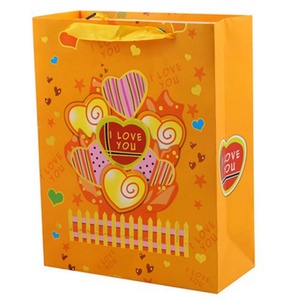 Bolsa de Papel para Regalo de Bebé con Diseño Impreso, Asas de Listón y Cartón Color Marfil, para Venta al Por Mayor - Product Image 2