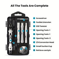 Kit d'outils de réparation et d'entretien électronique multifonctionnel professionnel 115 en 1, tournevis de précision portatif