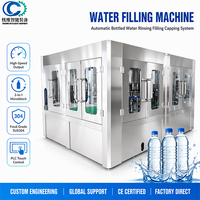 Machine de remplissage d'eau en acier inoxydable en promotion pour eau minérale / jus / boissons gazeuses