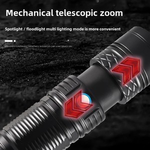 Không thấm nước IPX4 đánh giá ngọn đuốc <span class=keywords><strong>laser</strong></span> với chống trượt cơ thể Hợp kim nhôm để kiểm tra công nghiệp và sử dụng khẩn cấp - Product Image 2