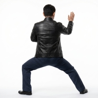 Figurine en silicone grandeur nature de Jet Li, héros d'action hollywoodien, en costume, fabrication directe sur mesure pour les collectionneurs de musées
