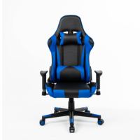 Kursi Komputer PC Racing Ergonomis dengan Sandaran Busa Putih 22D, Kursi Gaming Kulit Putar dengan Logo Kustom