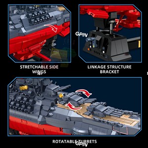 58278 la Ligne de Flotte Astrale Spatiale Vanguard 1:500 Blocs de Construction Briques Jouets Cadeaux de Noël Jouets 58278 2465 pièces/ensemble - Product Image 5