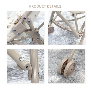 Carrito de Juguete Plegable Multifuncional para Niños, Diseño de Casa de Juego, Respetuoso con el Medio Ambiente, Juguete de Muñecas - Product Image 4