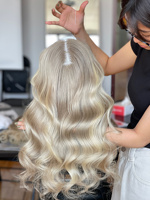 SHY Mini Crown Wig, Perruque en Cheveux Humains Premium, Solution pour la Perte de Cheveux Partielle, Lace Front, Longueur Personnalisée, Marque Privée