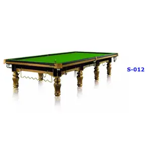 Mesa de snooker de madera maciza de 12 pies de alta calidad, mesa de billar Snooker con accesorios