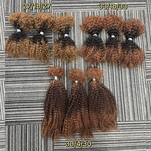 100% tóc con người afro kinky số lượng lớn tóc 30/1B/30 tùy chỉnh màu sắc 12A giá rẻ afro kinky số lượng lớn tóc con người cho bện - Product Image 6