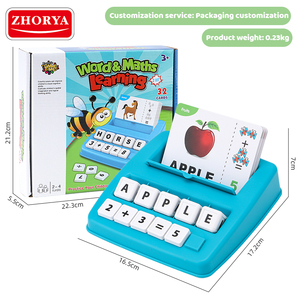 Zhorya Learning Educational Toys 2 <span class=keywords><strong>in</strong></span> 1 Matching Alphabet Words ortografia <span class=keywords><strong>gioco</strong></span> di matematica per bambini - Product Image 6