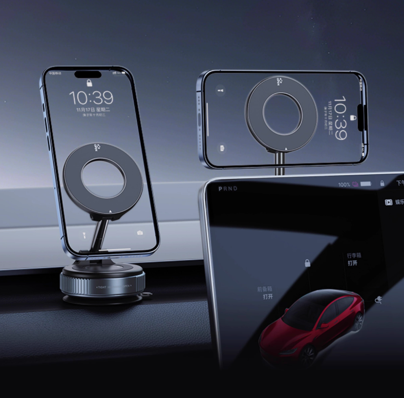 Hongdak New Car Suction Cup Vacuum Magnetic Navigation Dedicated Live Desktop Bracket