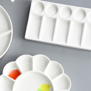 <span class=keywords><strong>Palette</strong></span> de peinture d'artiste OEM, plateau de mélange de porcelaine, plateau de <span class=keywords><strong>Palette</strong></span> de peinture d'<span class=keywords><strong>aquarelle</strong></span> en céramique de forme rectangulaire - Product Image 5