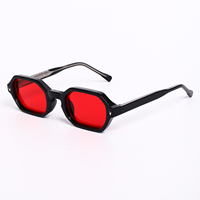 LBAshades 3503F Lunettes carrées vintage de haute qualité CP anti-lumière bleue, blocage à 99 %, lunettes de jeu, verres rouge orangé