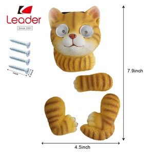 BSCI Kiểm Toán Nhà Máy Polyresin Cat Tree Hugger/Điêu Khắc/Peeker Với Ánh Sáng Mặt Trời Để Trang Trí Cây - Product Image 5