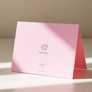 シンプルなグリーティングホテルようこそプリントオフセット名刺コーティングファンシー紙箔スタンピングレタープロモーション用エンボス加工 - Product Image 1