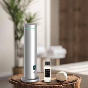 Difusor de Aromaterapia Metálico con Control Remoto, Torre de Aroma sin Agua para Aceites Esenciales, Ideal para Hoteles y Mesas - Product Image 1