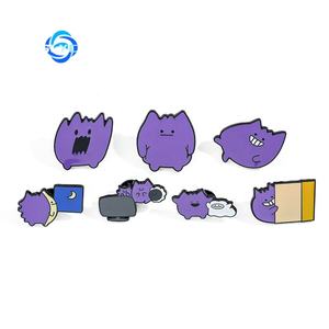 포켓몬 크리에이티브 퍼플 겐가 에나멜 핀 백팩 졸업식 신학기 생일 파티 선물 친구용 - Product Image 1