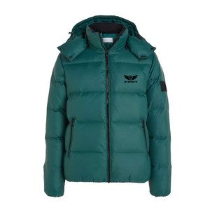 Nouveau design Veste matelassée d'hiver à manches longues coupe ajustée à capuche coupe-vent respirant style de rue fabriqué en polyester/nylon - Product Image 1