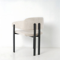 Fauteuil en L rembourré moderne noir robuste de style commercial avec structure en bois écologique, idéal pour hall d'hôtel et restaurant – Vente directe usine