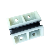 Sabot de guidage d'ascenseur au design moderne en fonte et nylon, largeur de rail 10 mm, pour applications de contrepoids de pièces d'escalator