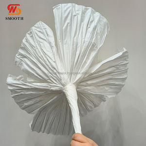 Fleurs artificielles uniques en soie artificielle, faites à la main, lisses, toile de fond, fleur géante blanche pour mariage, Noël et décoration de rentrée scolaire - Product Image 4