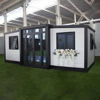 Maison préfabriquée extensible en acier à double paroi de 20 à 40 pieds avec cuisine et chambre pour villa et bureau à domicile