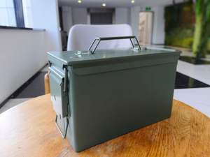 Munición Can US M19A1 30 Cal Caja <span class=keywords><strong>de</strong></span> munición Munición <span class=keywords><strong>de</strong></span> acero Puede planchar Caja <span class=keywords><strong>de</strong></span> herramientas - Product Image 5