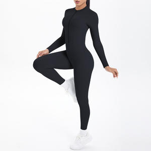 Combinaison de sport sexy sans manches pour femme, grande taille, dos nu, effet froncé aux fesses, idéale pour le fitness et le yoga - Product Image 5