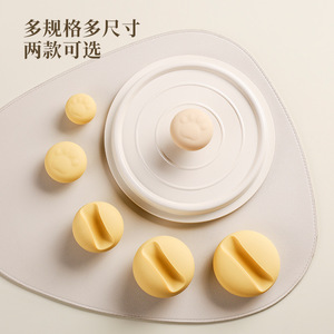 Tapa de silicona anti-quemaduras para ollas, gorro protector con aislamiento térmico para mango de espátula de hierro con diseño - Product Image 5