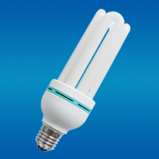 Lámpara CFL E27 4U Blanca 6000K Luz Cálida Suave 6000 Horas 60lm/W CRI 80 AC 220V Garantía de 2 Años Plástico OEM - Product Image 3