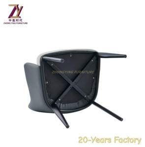 Chaises modernes de salle à manger avec structure en métal style italien Chaises luxueuses de salle de conférence et d'hôtel Pieds en métal - Product Image 6