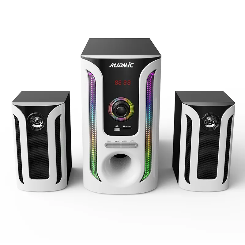 Hot selling 2.1 Multimedia Speaker 3D Surround Sound LED Lighting Bluetooth Home Theater Karaoke System