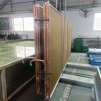 Intercambiador de Calor/Condensador de Compresor sin Aceite con Tubo de Cobre y Aletas de Aluminio de Alta Calidad Directo de Fábrica, Motor de Bomba Nuevo Comercial