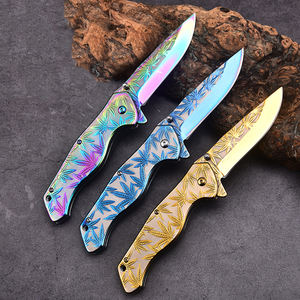 جودة عالية الفولاذ المقاوم للصدأ في الهواء الطلق جيب فائدة التخييم سكين 3D المطبوعة للطي التصميم التكتيكي تصنيع المعدات الأصلية للتخصيص - Product Image 2