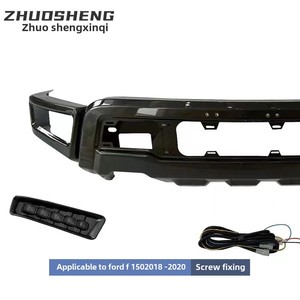 High Quality Modified Front <b>Bumper</b> With LED Light for 18-20 F150 Includes Bodykit <b>Clips</b> New Condition ZSXQ206'. New F150 Bu - Product Image 5