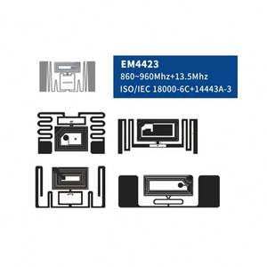 PET/코팅지 재질의 이중 주파수 RFID 태그 고주파 HF + UHF 칩 - Product Image 6