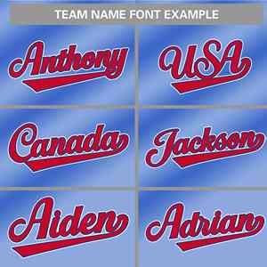 เสื้อเบสบอลแฟชั่นไล่เฉดสีแดงขาวแบบกำหนดเองของแท้ - Product Image 4