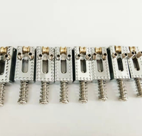 Sadel Gitar Elektrik Chrome Roller Bridge, Sekrup Pegas Tremolo, Tailpiece, Spacer Senar untuk Gitar