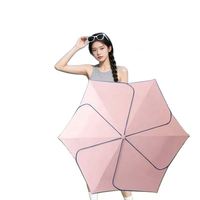 Parapluie personnalisé pour femme, ouverture manuelle à trois plis, protection solaire résistante au vent, design pétale