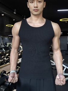 Áo ba lỗ thể thao nam in logo tùy chỉnh giá rẻ, áo ba lỗ nam chất liệu gân, áo ba lỗ nam in logo theo yêu cầu - Product Image 3