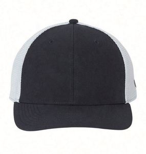 Gorra de camionero juvenil de gamuza de malla de 5 paneles con logotipo bordado personalizado con método de impresión de soplo - Product Image 3