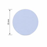 Mini 25mm Runde NFC RFID Klebeetiketten-Karte PVC ISO 14443A Chip 213 13,56MHz Geschäfts-/Mitgliedschafts-Wasserdichte Karte für Hotelzugang